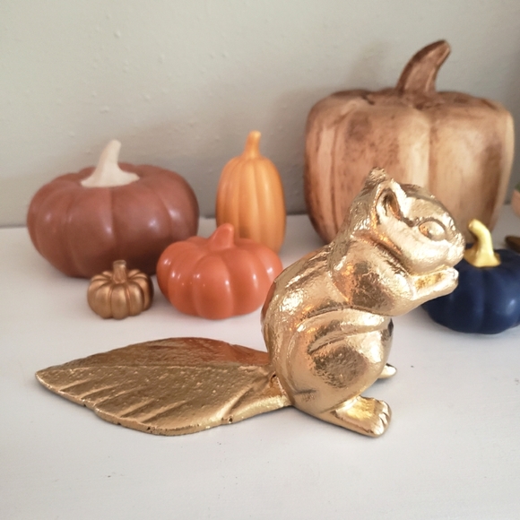 Hand Crafted Other - Gold harvest squirrel/ Chipmunk